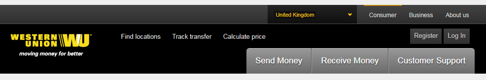 Can you make an online money transfer at Western Union?