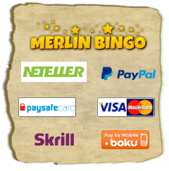 Payment methods at Merlin bingo